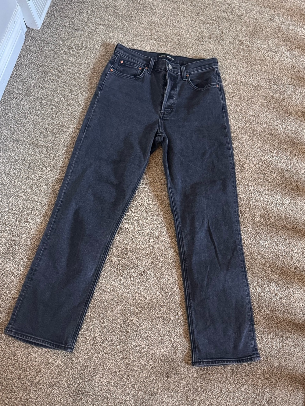 Denim Forum The Arlo Hi-Rise Straight Jean - Picture 4 of 7